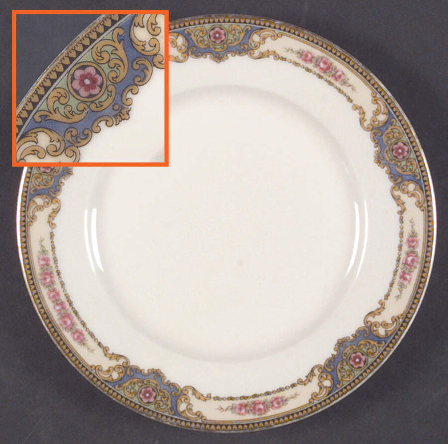 GUE116 Dinner Plate by WM Guerin-1