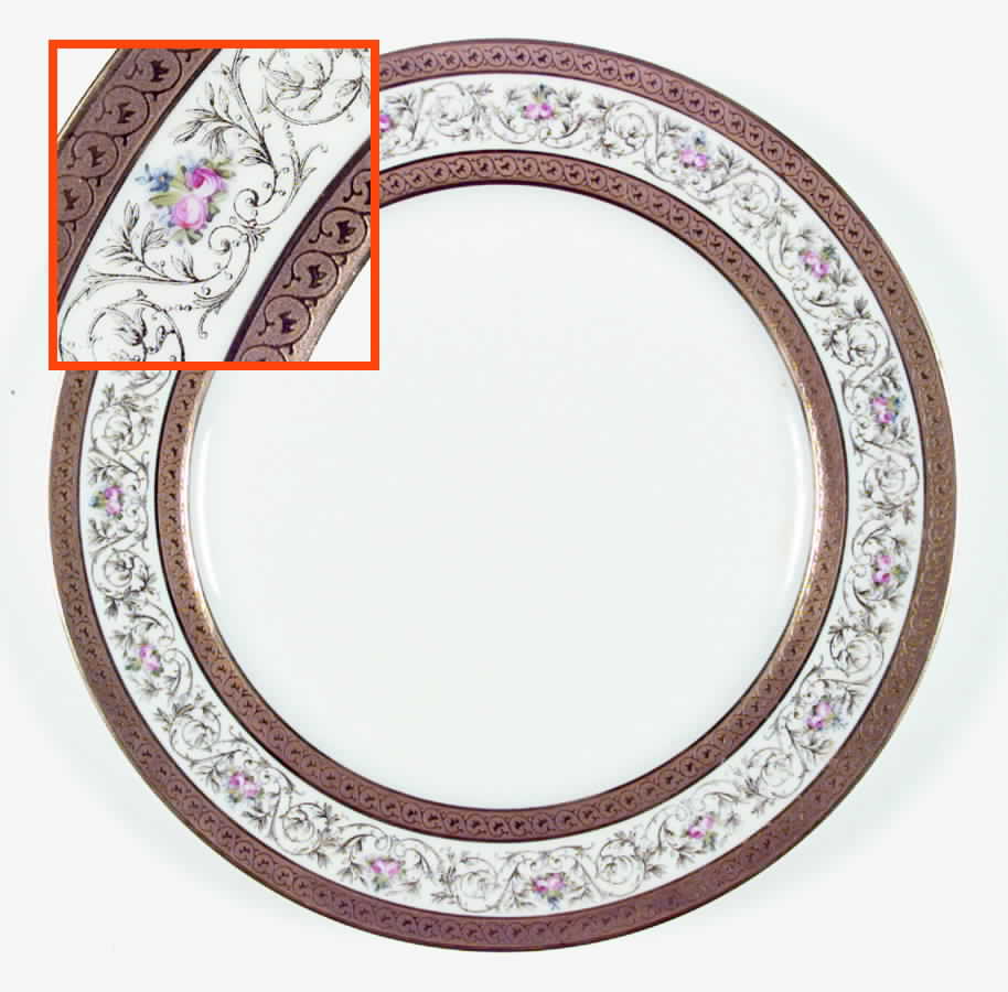 GUE12 Dinner Plate by WM Guerin-1