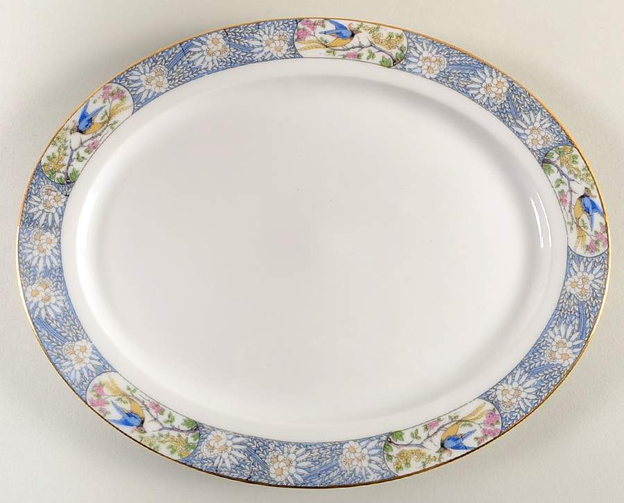 GUE137 11" Oval Serving Platter by WM Guerin-1