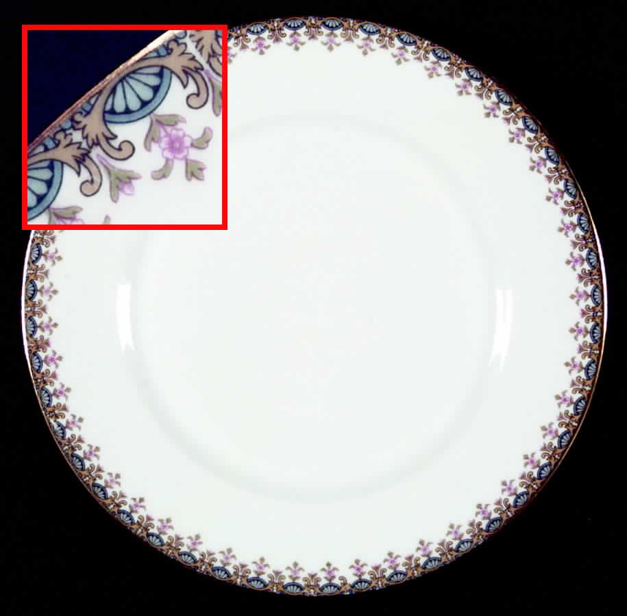 GUE14 Dinner Plate by WM Guerin-1