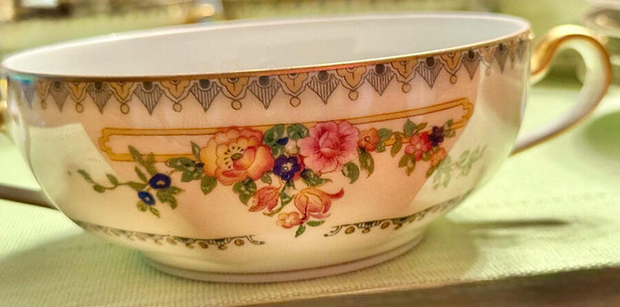 GUE144 Footed Cream Soup Bowl by WM Guerin-1