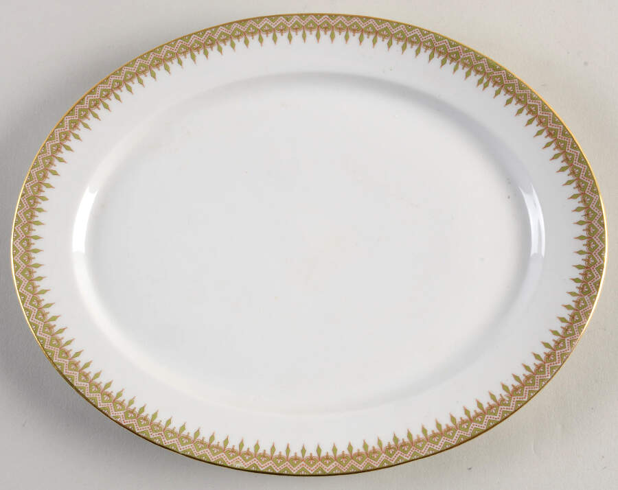 GUE15 11" Oval Serving Platter by WM Guerin-1