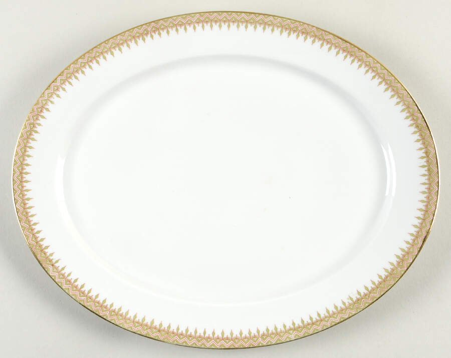 GUE15 13" Oval Serving Platter by WM Guerin-1