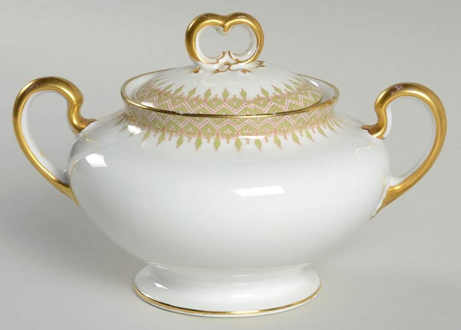 GUE15 Sugar Bowl & Lid by WM Guerin-1