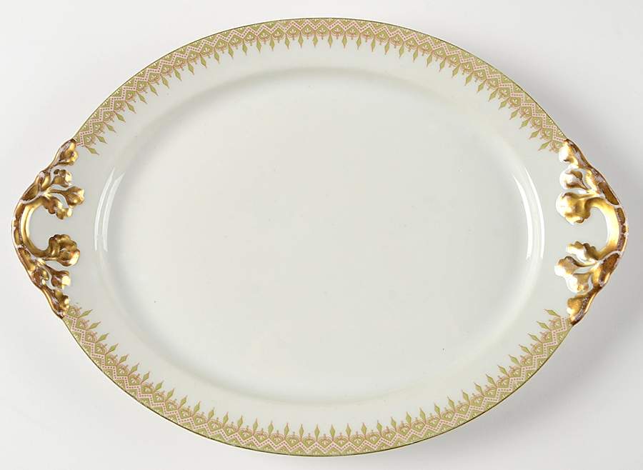 GUE15 11" Oval Serving Platter by WM Guerin-1