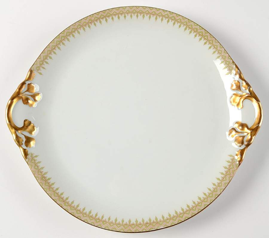 GUE15 Handled Cake Plate by WM Guerin-1