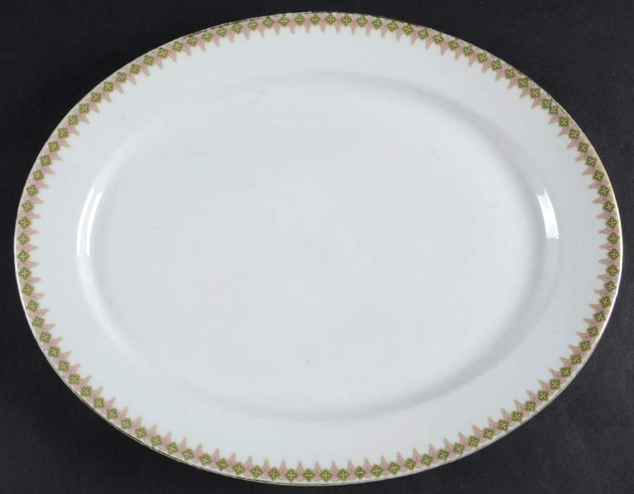GUE16 11" Oval Serving Platter by WM Guerin-1