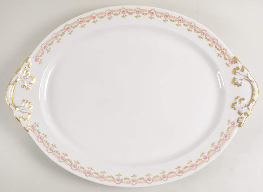 GUE19 18" Oval Serving Platter by WM Guerin-1