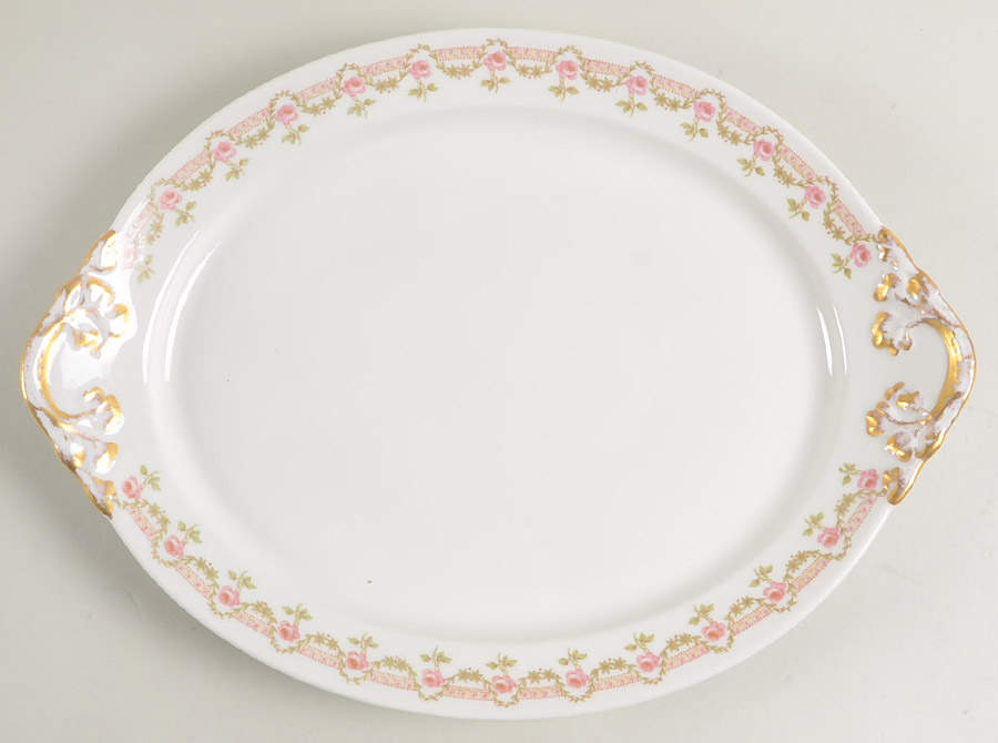 GUE19 13" Oval Serving Platter by WM Guerin-1
