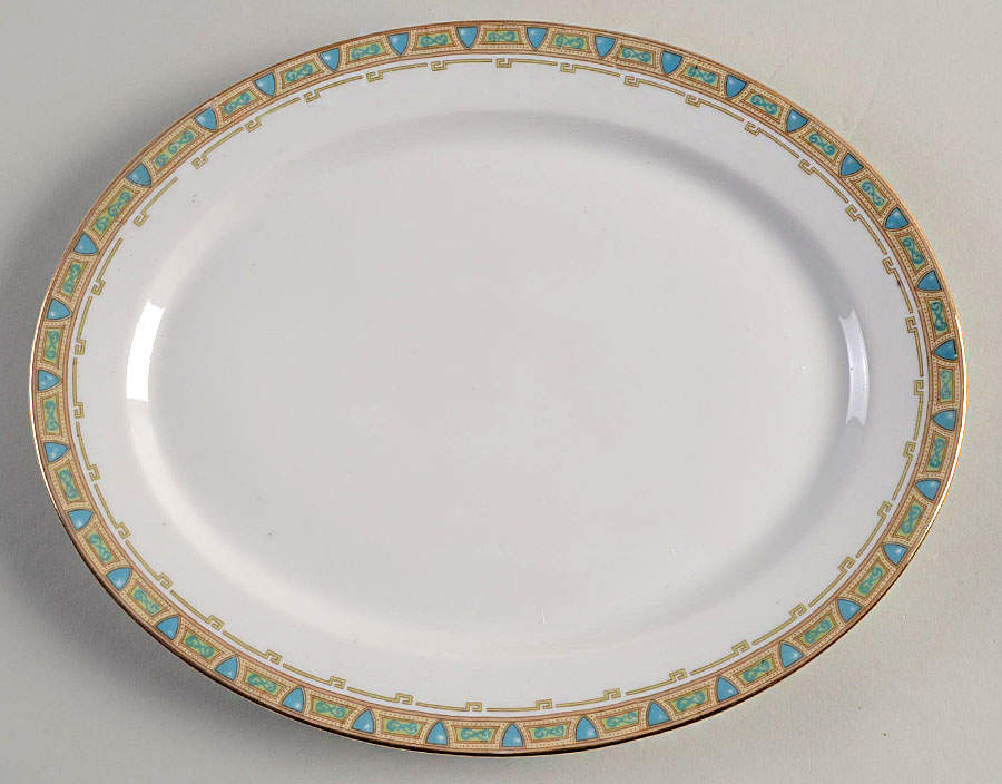 GUE2 11" Oval Serving Platter by WM Guerin-1