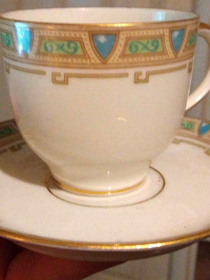 GUE2 Demitasse Cup & Saucer Set by WM Guerin-1