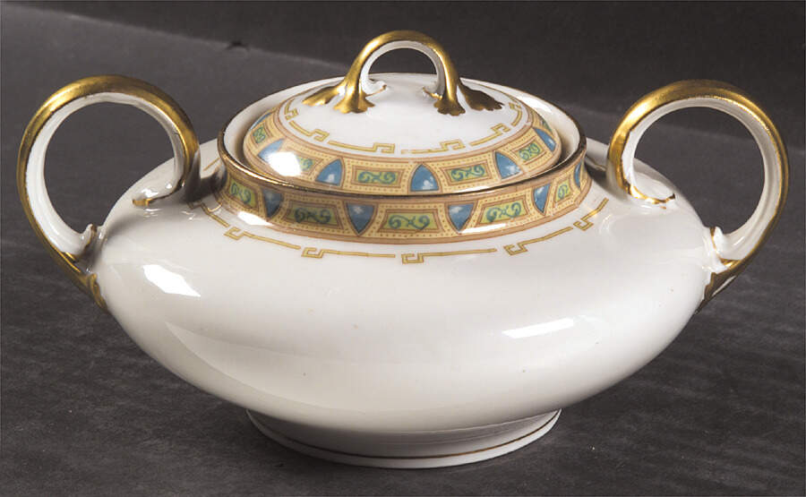 GUE2 Sugar Bowl & Lid by WM Guerin-1