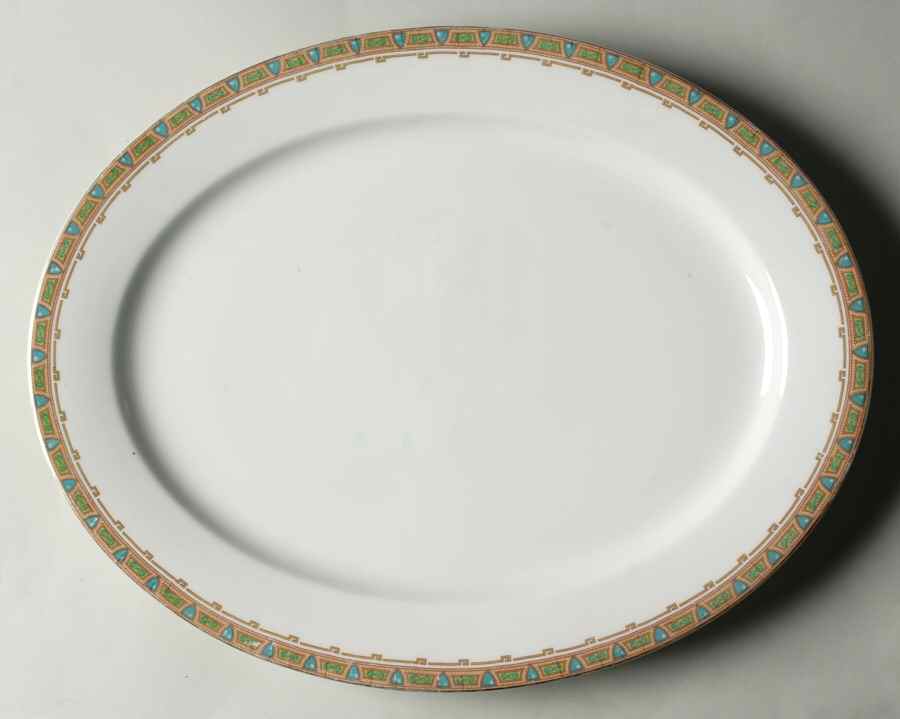 GUE2 16" Oval Serving Platter by WM Guerin-1
