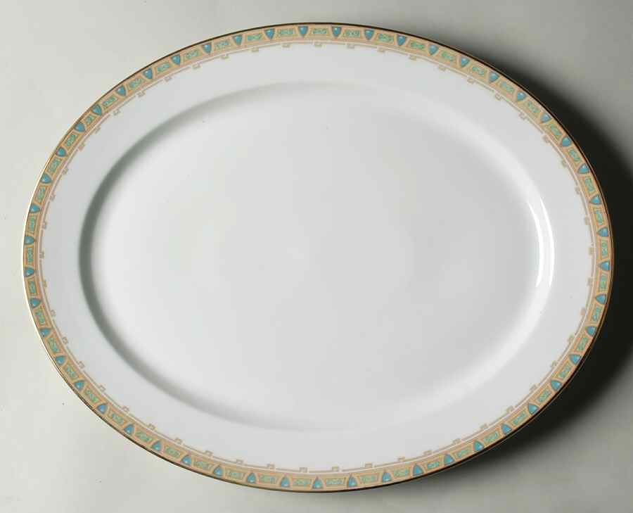 GUE2 15" Oval Serving Platter by WM Guerin-1