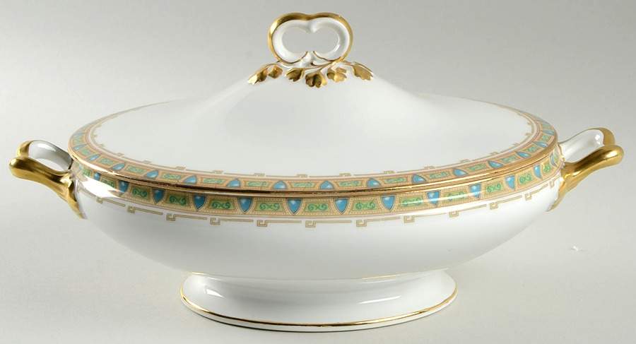 GUE2 Oval Covered Vegetable by WM Guerin-1