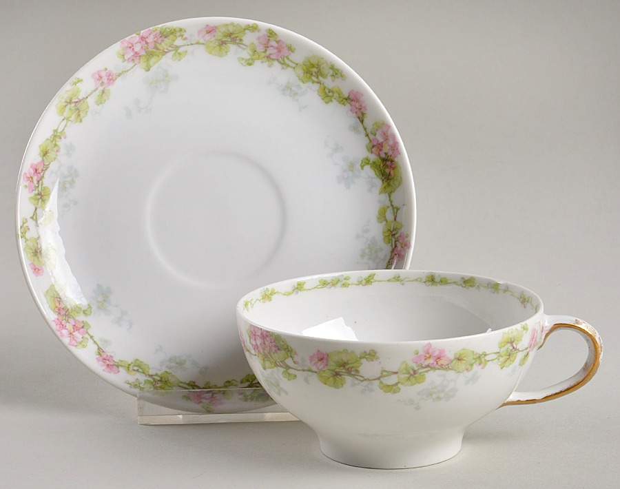 GUE22 Flat Cup & Saucer Set by WM Guerin-1