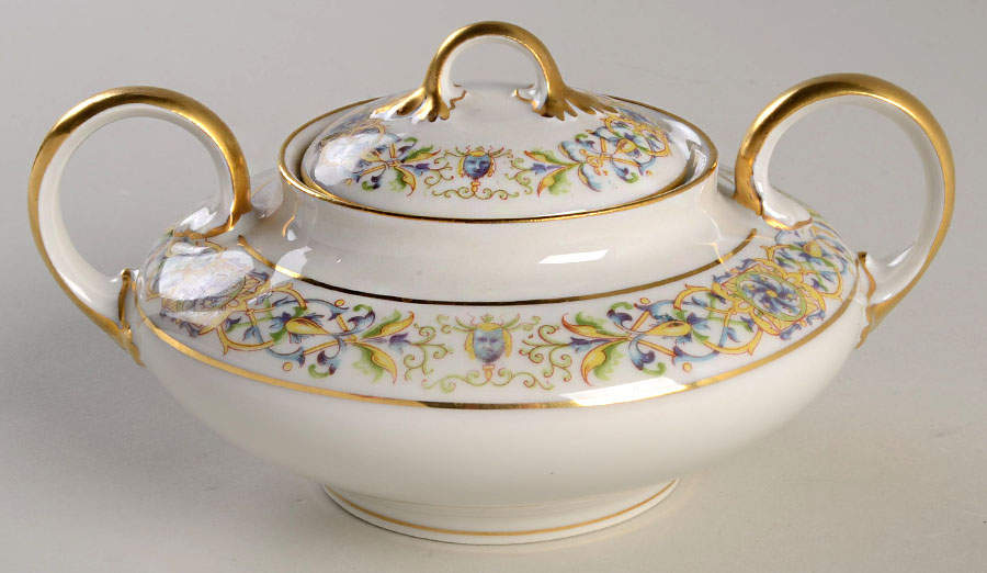 GUE23 Sugar Bowl & Lid by WM Guerin-1