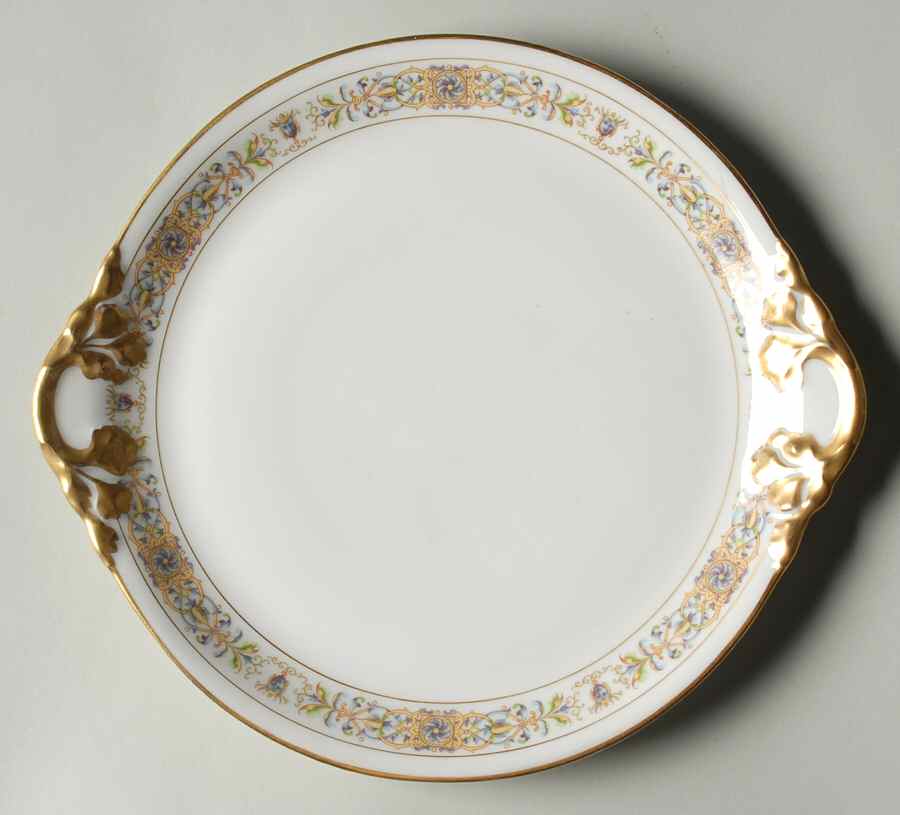 GUE23 Handled Cake Plate by WM Guerin-1