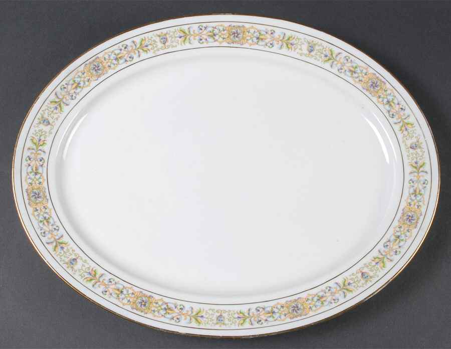 GUE23 15" Oval Serving Platter by WM Guerin-1