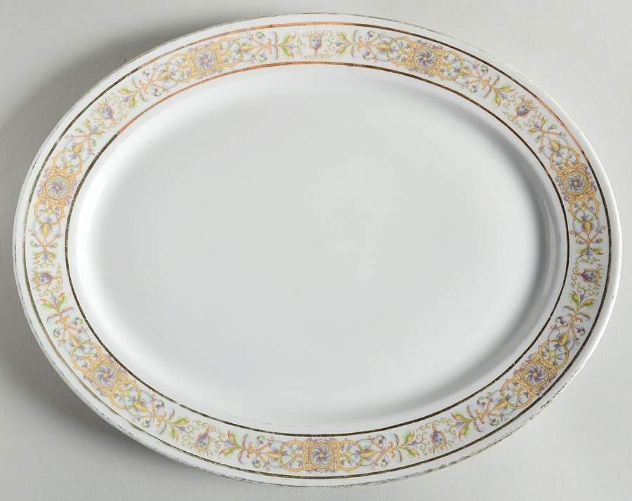 GUE23 11" Oval Serving Platter by WM Guerin-1
