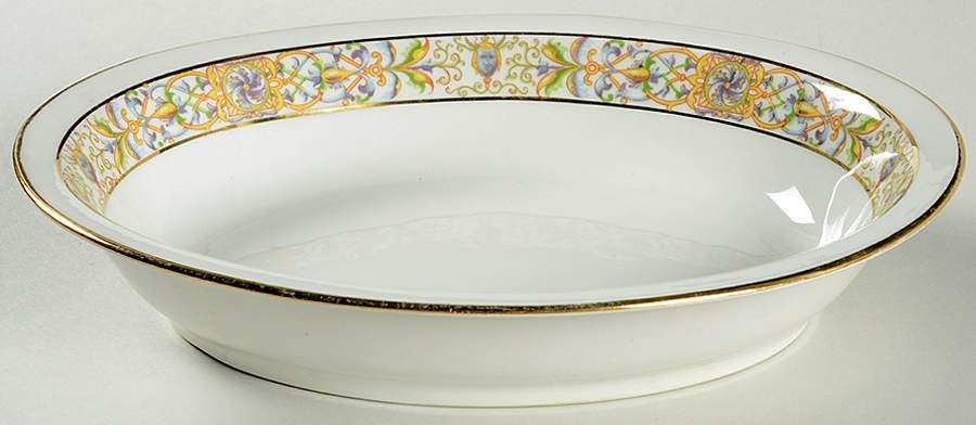 GUE23 9" Oval Vegetable Bowl by WM Guerin-1