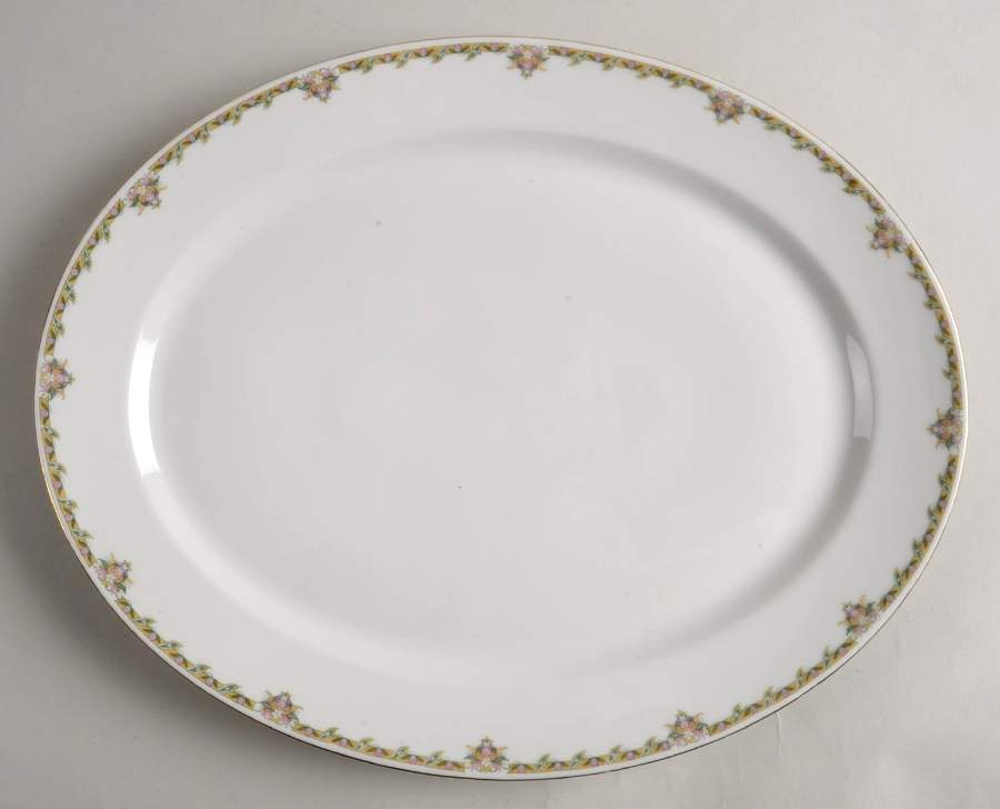 GUE24 16" Oval Serving Platter by WM Guerin-1