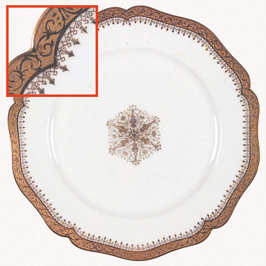 GUE25 Dinner Plate by WM Guerin-1