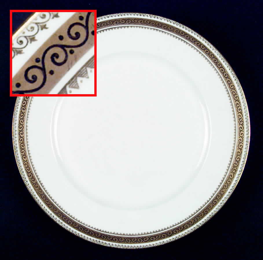 GUE28 Dinner Plate by WM Guerin-1