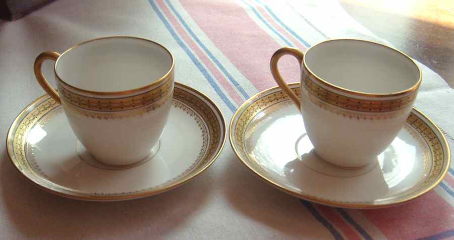 GUE30 Flat Demitasse Cup & Saucer Set by WM Guerin-1