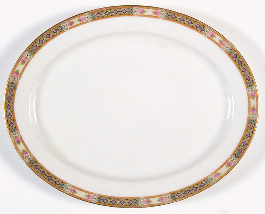 GUE32 11" Oval Serving Platter by WM Guerin-1