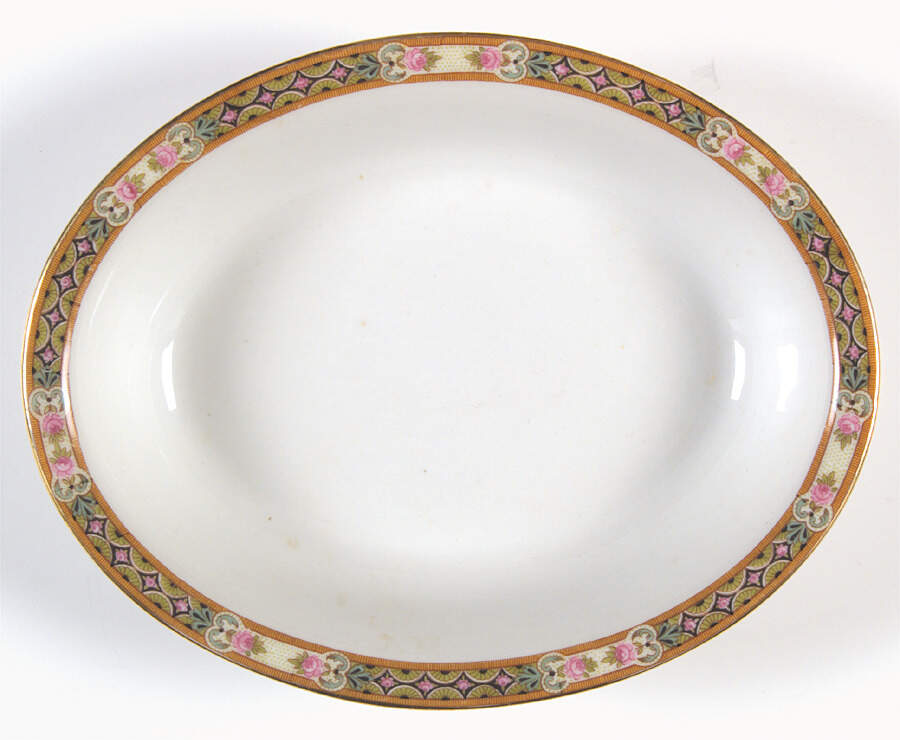 GUE32 8" Oval Vegetable Bowl by WM Guerin-1
