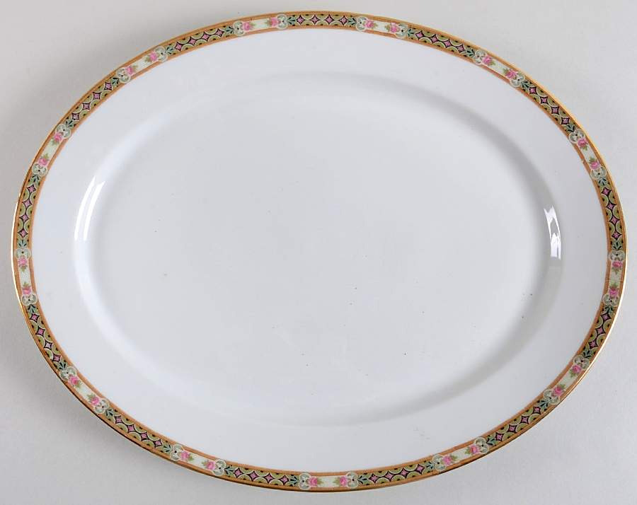 GUE32 15" Oval Serving Platter by WM Guerin-1