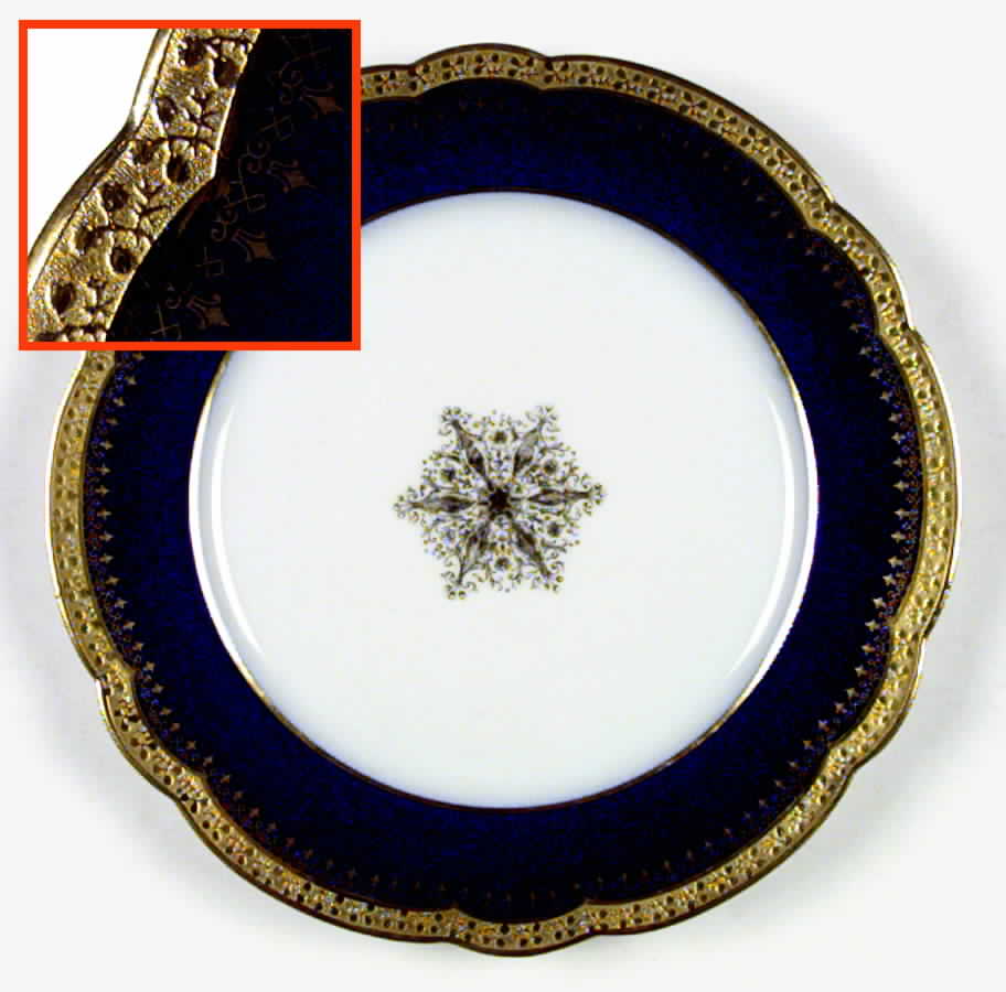 GUE34 Dinner Plate by WM Guerin-1
