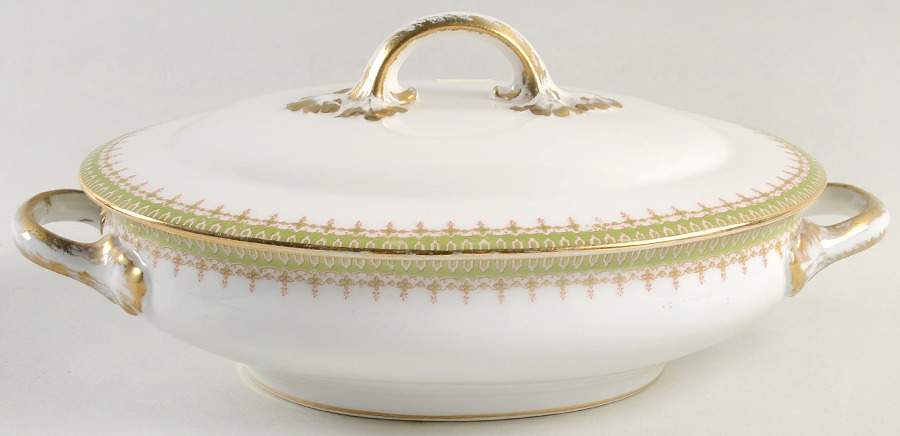 GUE4 8" Oval Vegetable Bowl by WM Guerin-1