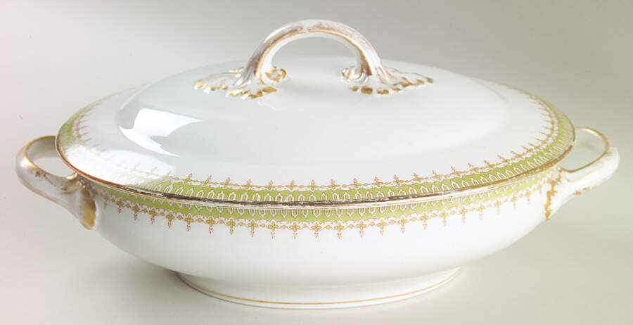 GUE4 Oval Covered Vegetable by WM Guerin-1