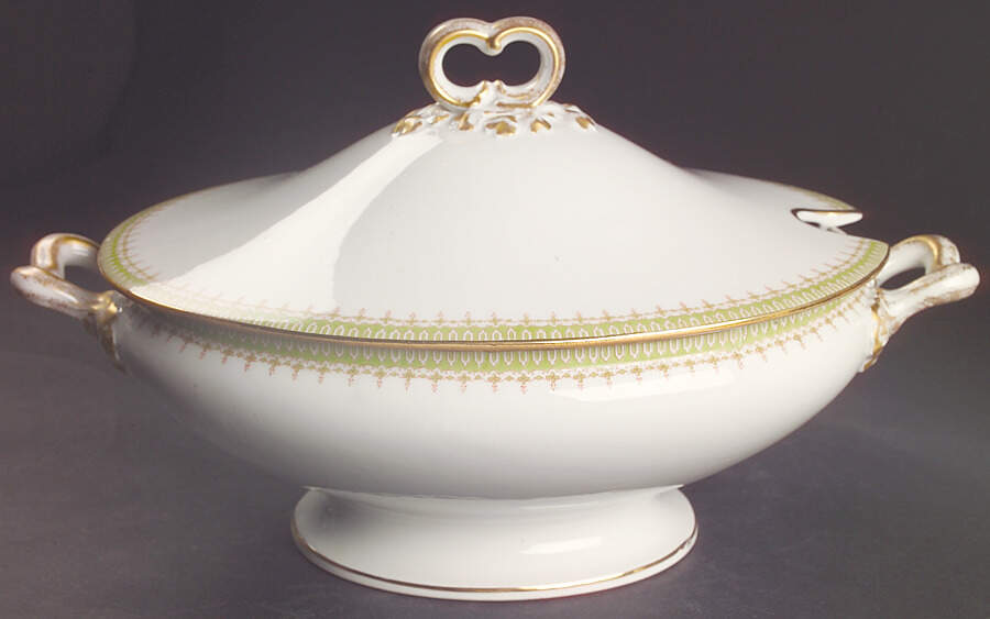 GUE4 Oval Tureen & Lid by WM Guerin-1