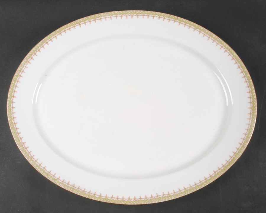 GUE4 15" Oval Serving Platter by WM Guerin-1