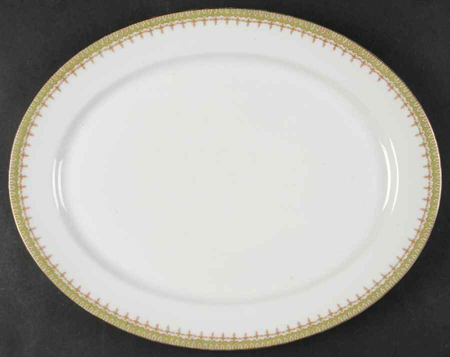GUE4 13" Oval Serving Platter by WM Guerin-1