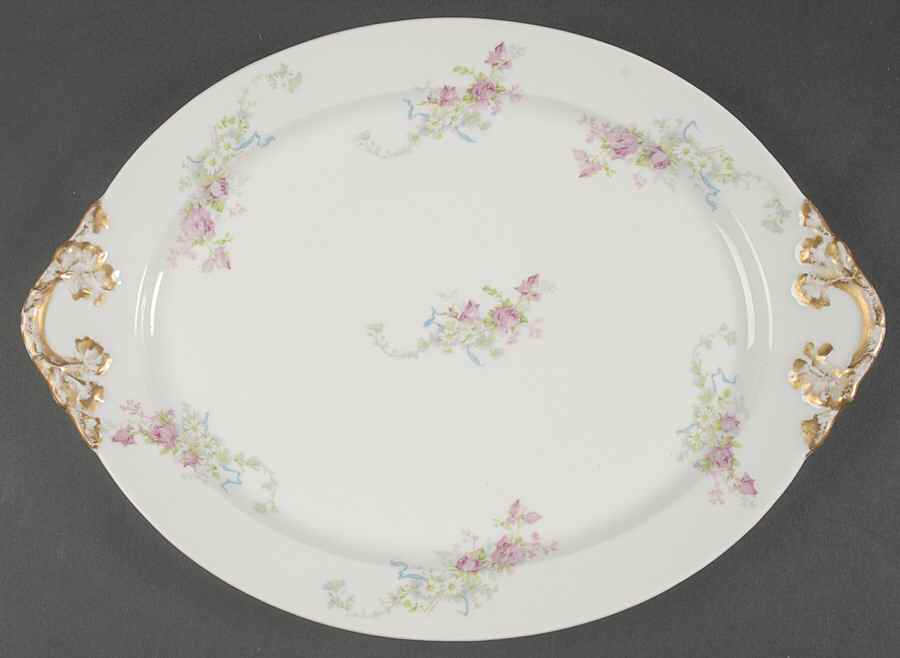 GUE5 13" Oval Serving Platter by WM Guerin-1