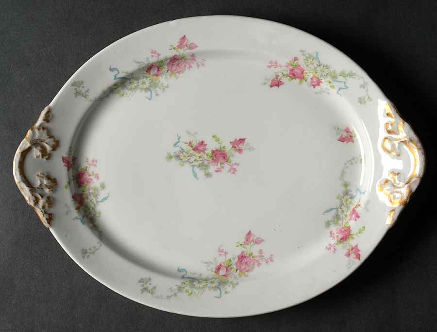 GUE5 11" Oval Serving Platter by WM Guerin-1