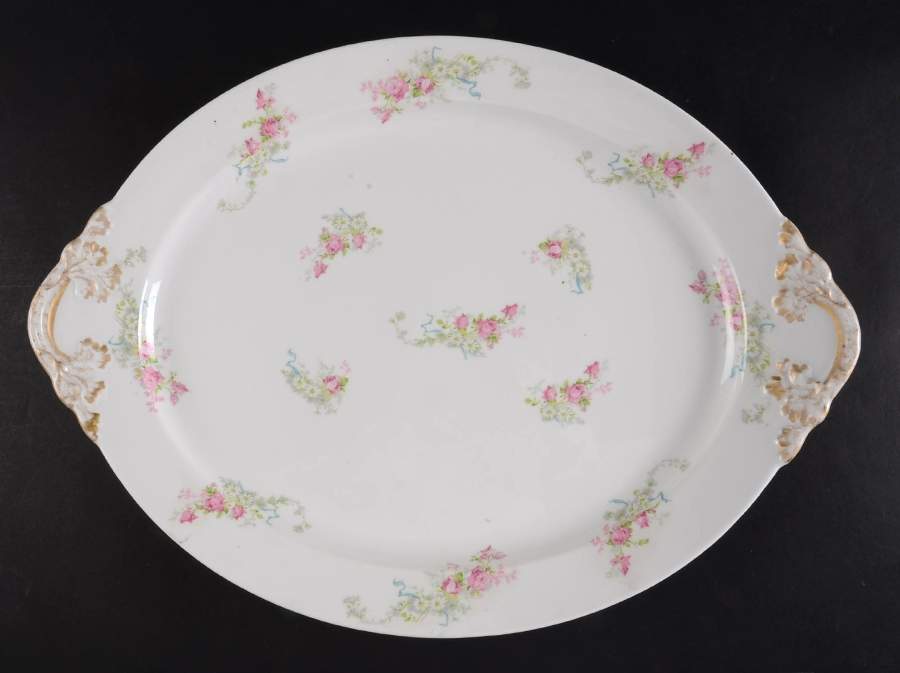 GUE5 18" Oval Serving Platter by WM Guerin-1
