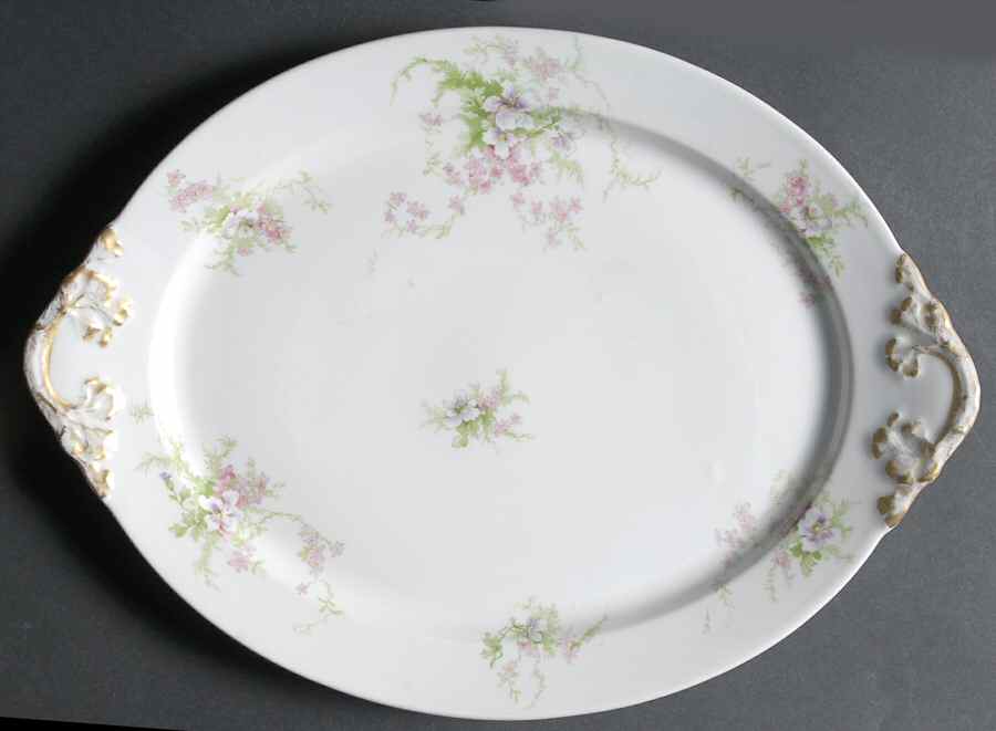 GUE52 13" Oval Serving Platter by WM Guerin-1