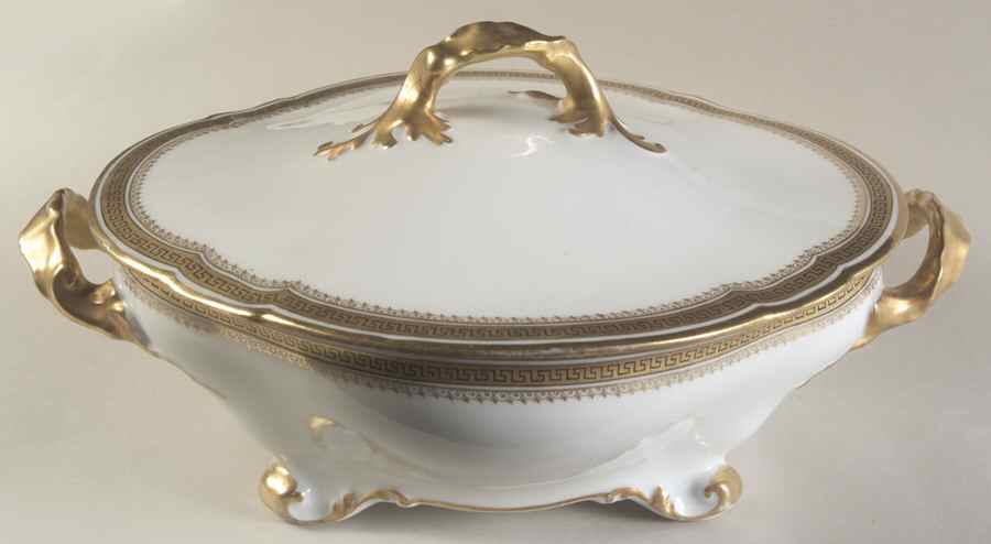 GUE6 Oval Covered Vegetable by WM Guerin-1