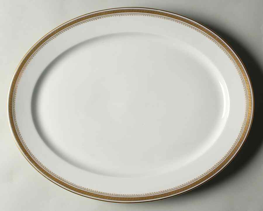 GUE6 15" Oval Serving Platter by WM Guerin-1