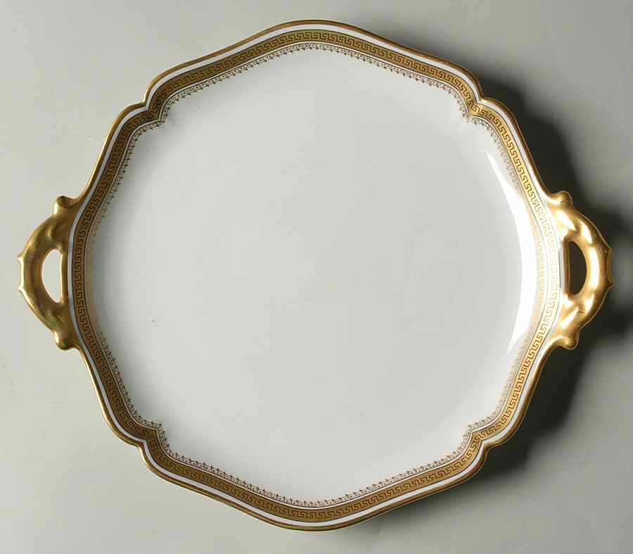 GUE6 Handled Cake Plate by WM Guerin-1