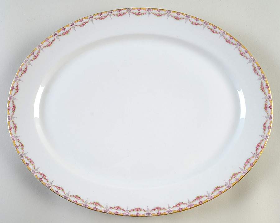 GUE66 13" Oval Serving Platter by WM Guerin-1