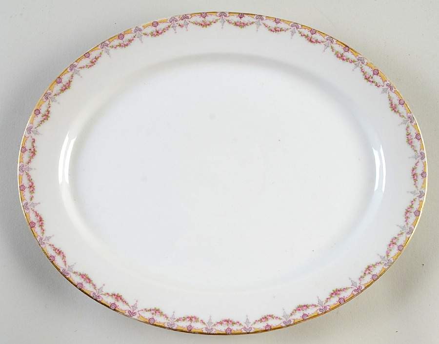 GUE66 11" Oval Serving Platter by WM Guerin-1