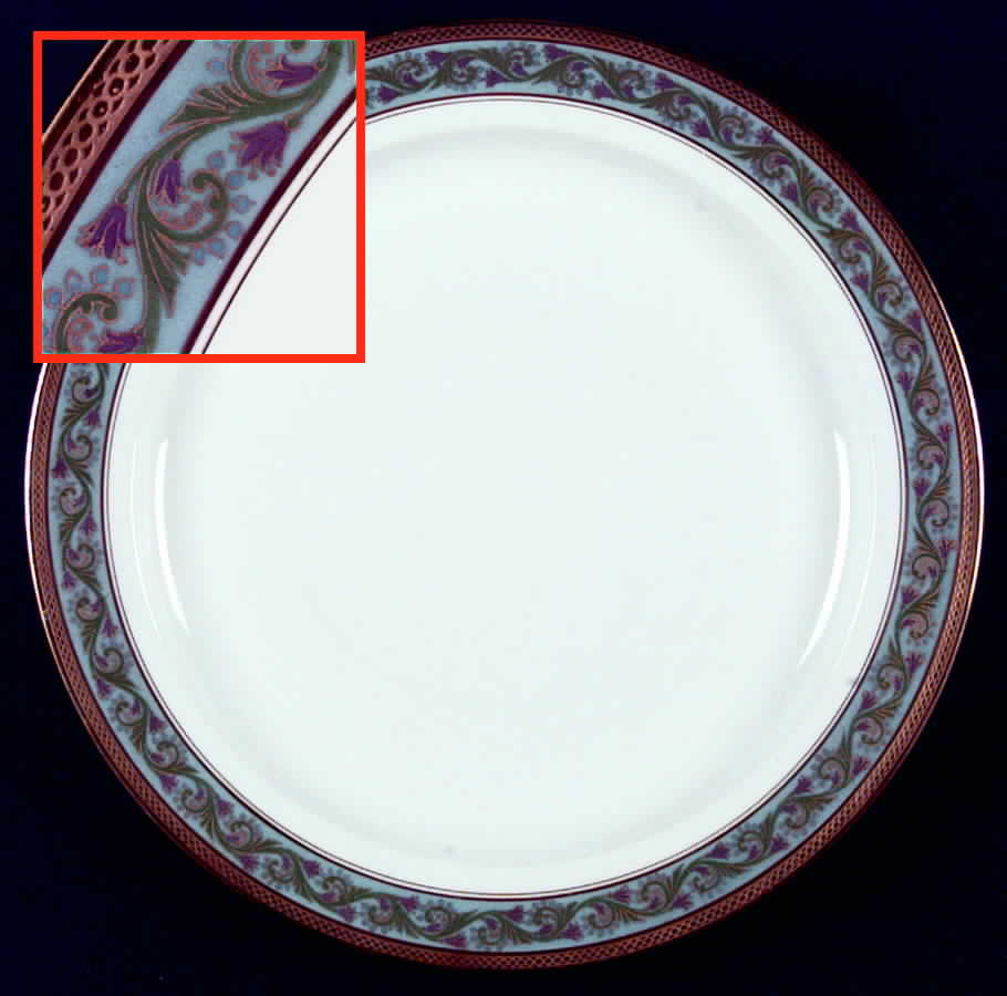 GUE69 Dinner Plate by WM Guerin-1