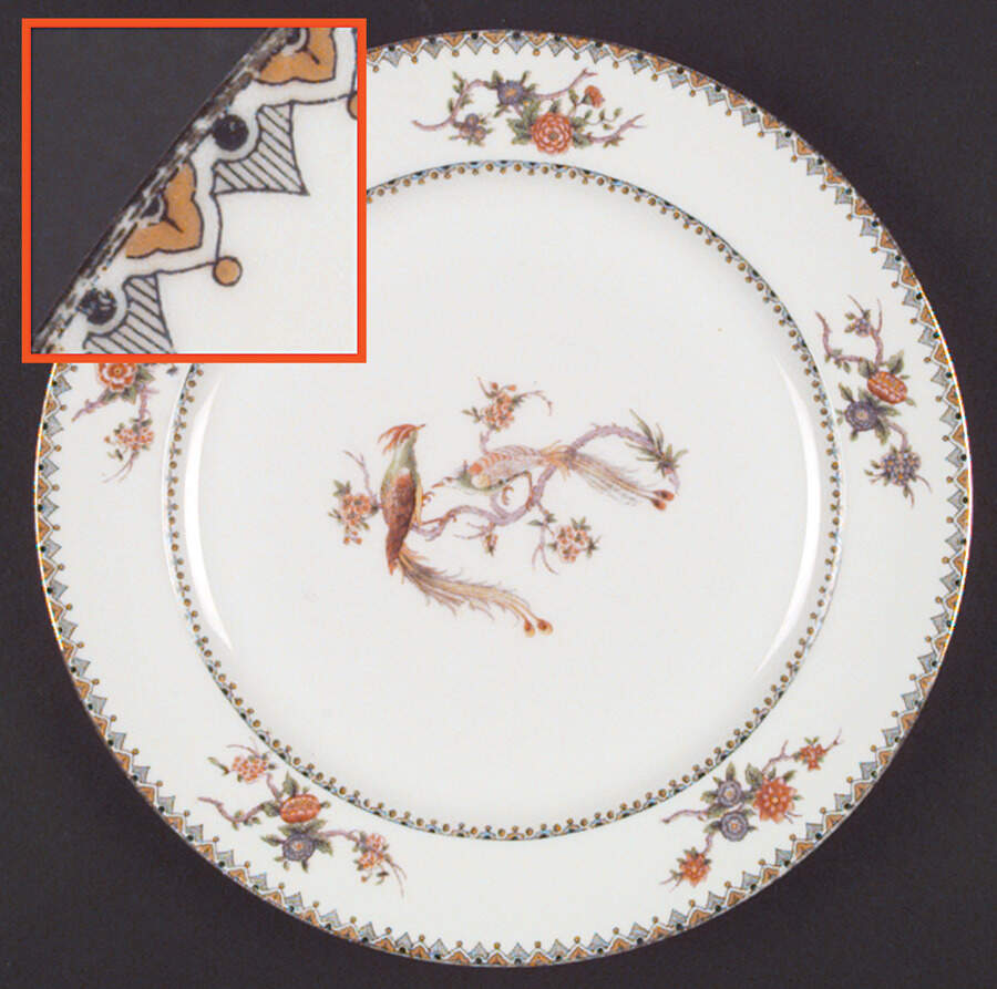 GUE7 Dinner Plate by WM Guerin-1