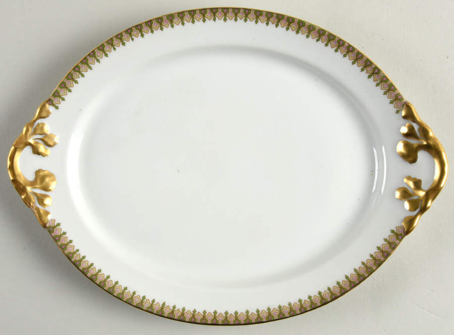 GUE76 11" Oval Serving Platter by WM Guerin-1